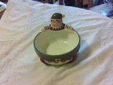 Transpac Christmas Elf Bowl/Candy Dish