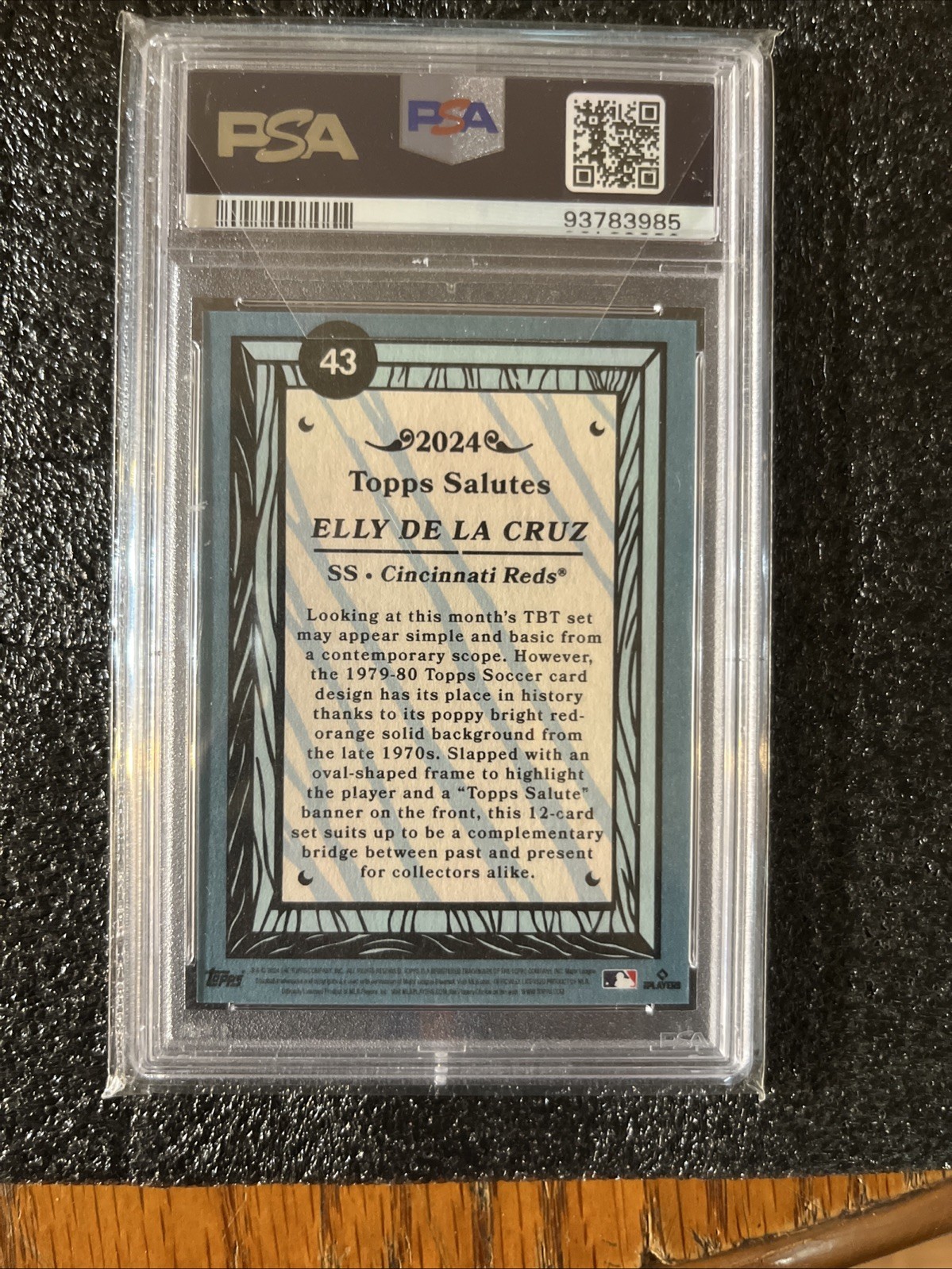 2024 Topps Throwback Thursday #43 Elly De La Cruz RC | PSA 10 view 5
