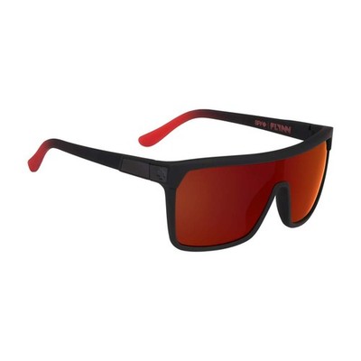 SPY FLYNN SOFT MATTE BLK/RED FADE-HAPPY GRAY GRN/RED FLASH