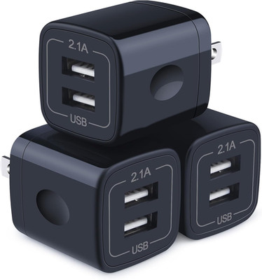 Wall Charger,Charger Cube,Charging Block Fast Charge 3Pack Dual Port 2.1A Power
