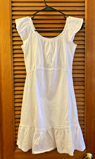 Cute and Flattering ASOS Dress, White, Sized Medium