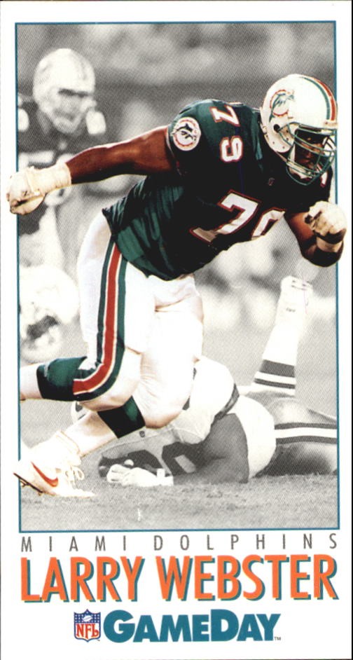 1992 GameDay #127 Larry Webster RC - FB
