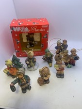 LOT OF 9 DIFFERENT HUMMEL GOEBEL CHRISTMAS ORNAMENTS