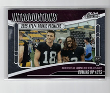 2025 Absolute Coming Up Aces A Jeanty/J Bech #I-AJY Introductions - Raiders RC