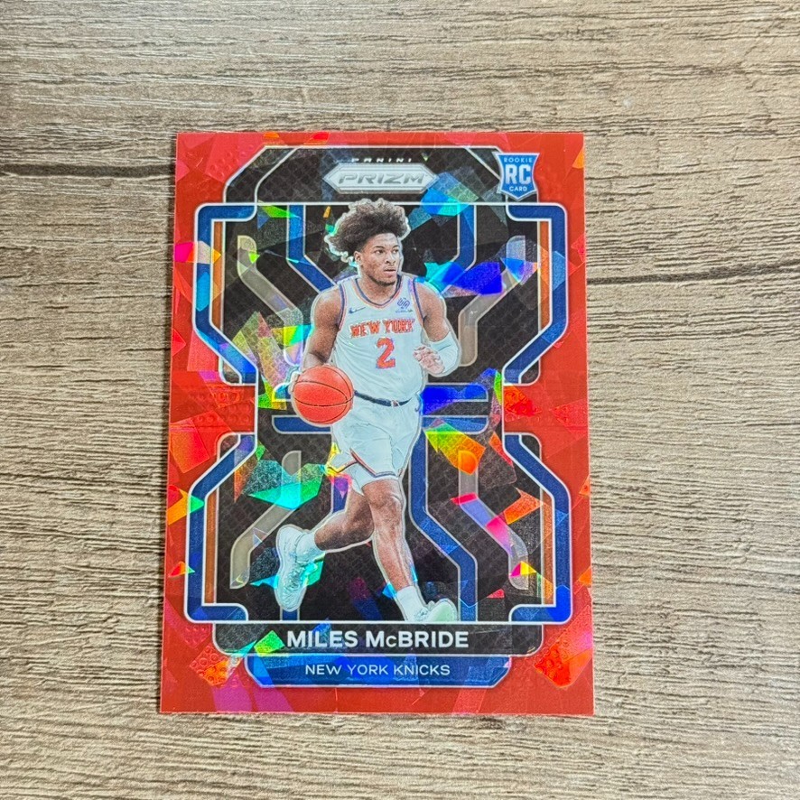 2021-22 Panini Prizm - Miles McBride #283 Red Ice Prizm (RC)