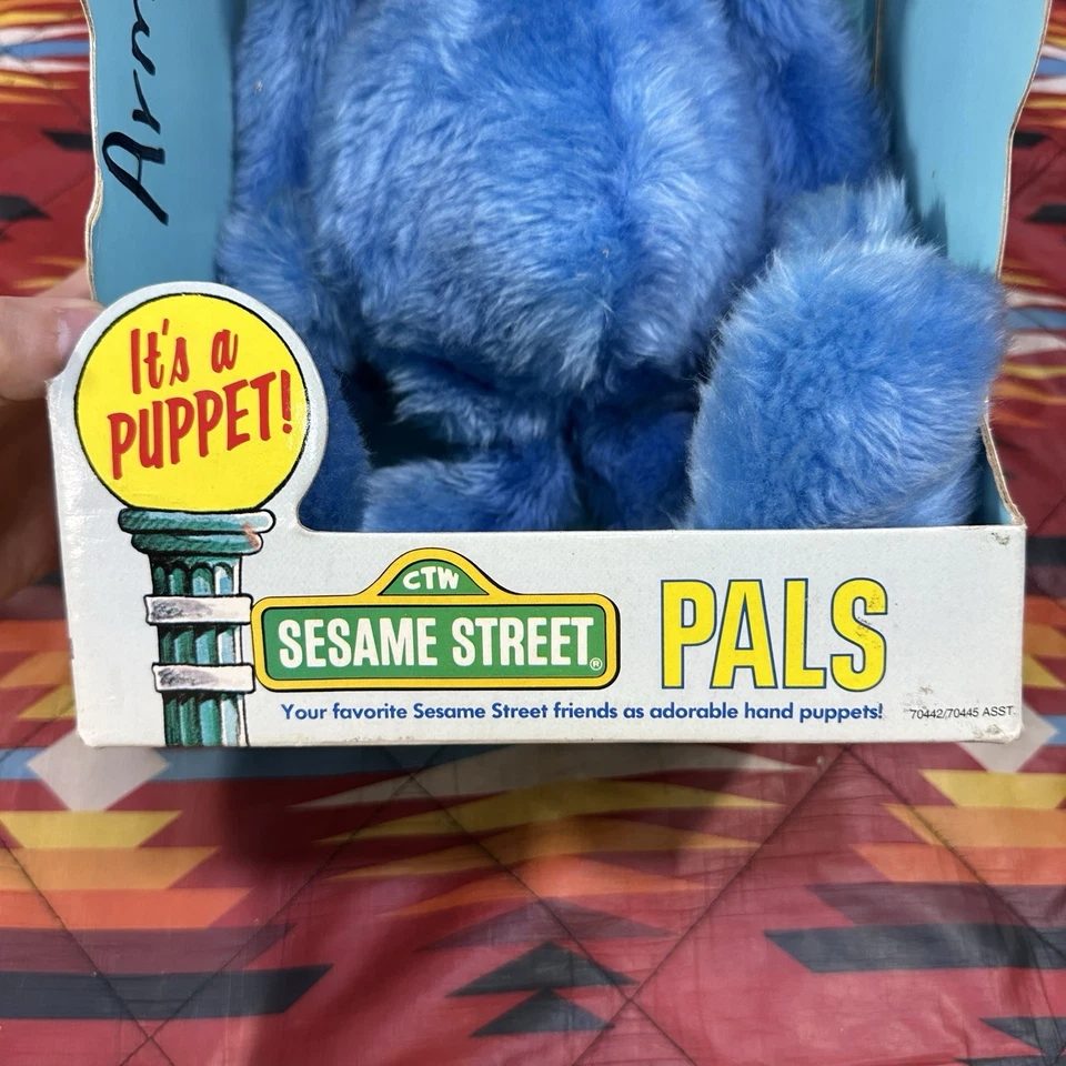 De colección 1986 Hasbro Sesame Street Grover Puppet 19” Peluche PALS Playskool Foto 3 de 4