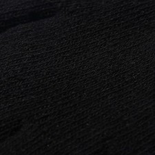 1Pair Black All-Finger Gloves For Women And Men Wool Knit Wrist Cotton Gloves