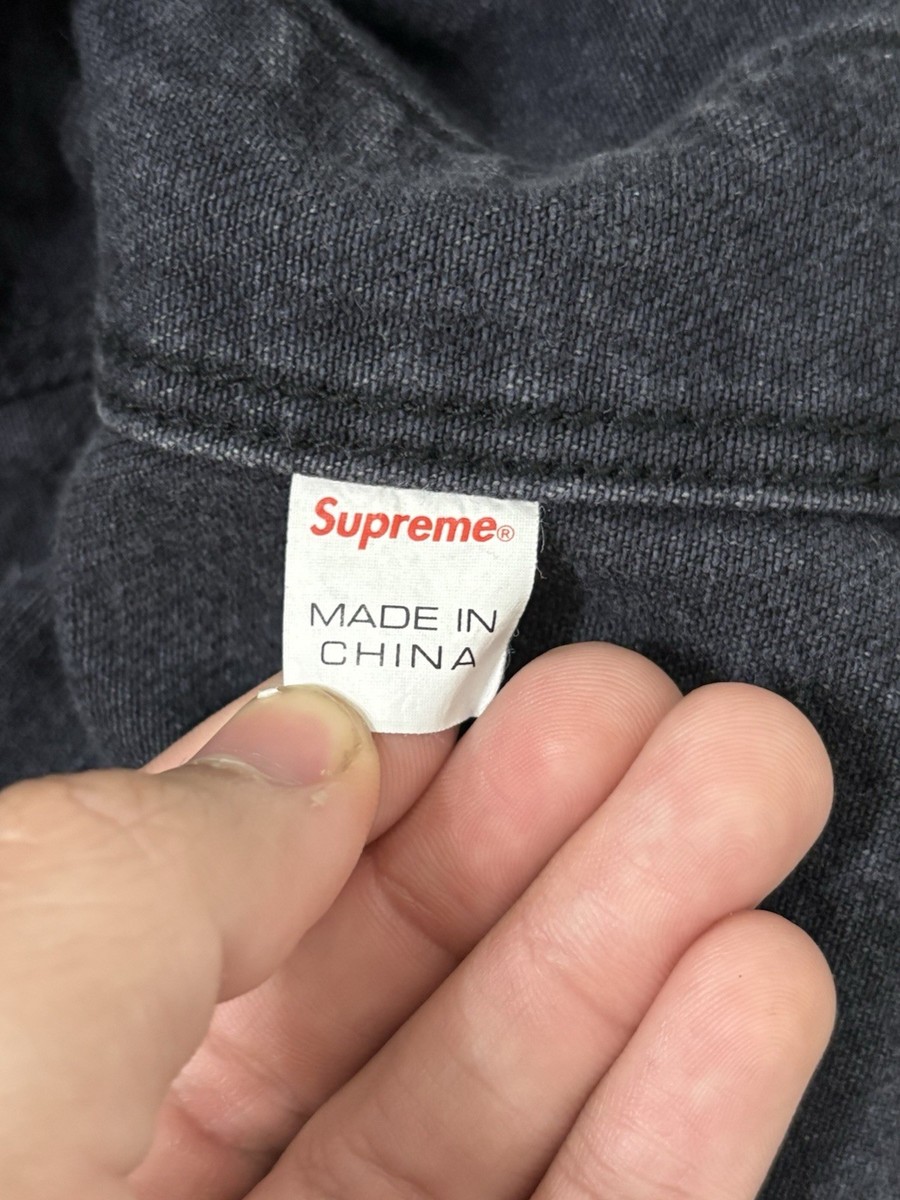 Supreme Gonz Map Denim Tote Bag SS19 Black Backpack Patchwork