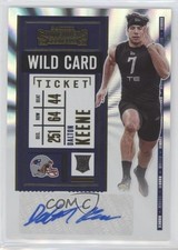 2020 Panini Contenders Rookie Variation Wild Card Ticket Dalton Keene Auto 7ba. rookie card picture