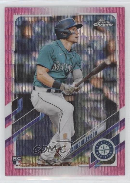 2021 Topps Chrome Update Target Pink Wave Refractor Jarred Kelenic #USC20 0i7e