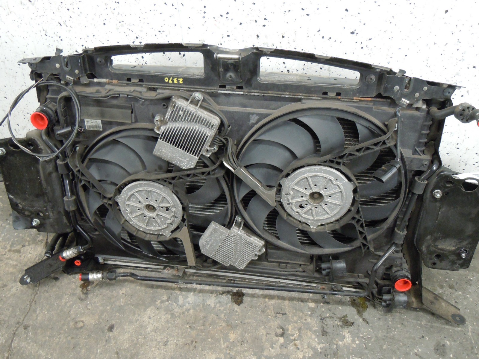06 Bentley Continental Flying Spur 6.0L Radiator Support Cooling Fan Rebar OEM