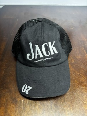 Jack Daniels Whiskey Bourbon Truckers Hat Hook & Loop Adjustable Black