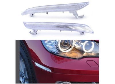Front Bumper Side Marker Reflector Lamps For 2008-14 BMW E71 X6 2010-13 E70 X5M@