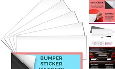 Set of 6 Bumper Sticker Magnets, Bumper Magnet, Flexible Magnetic Bumper