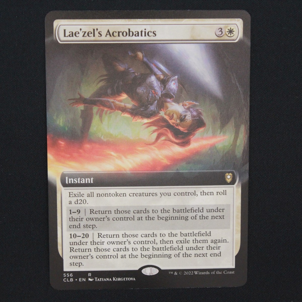 Lae'zel's Acrobatics Extended Art MTG Baldurs Gate Rare 556 NM | eBay