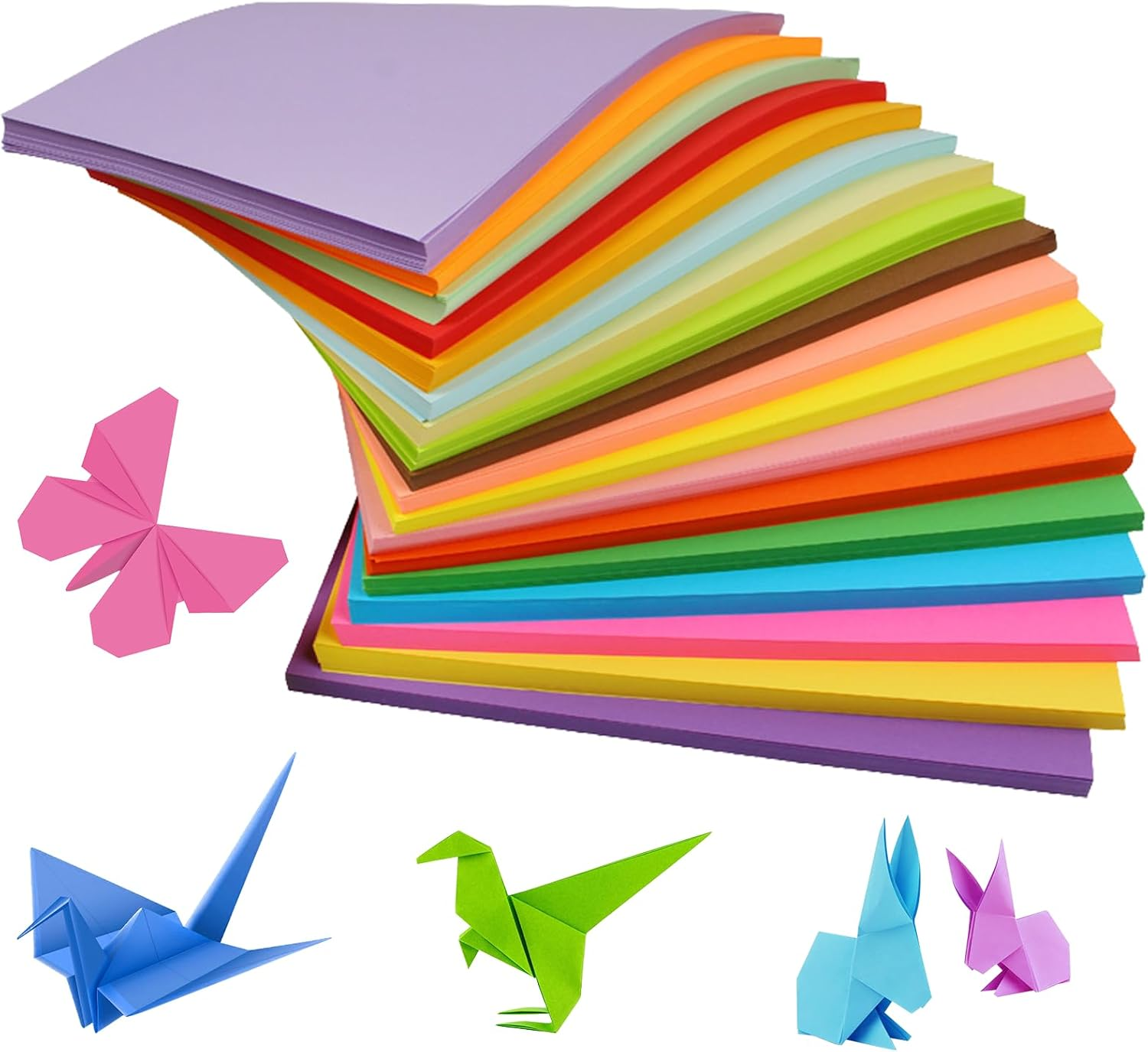 200 Sheets A4 Coloured Paper 20 Assorted Mixed Colour Origami Paper 70G Coloured