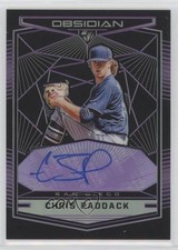 2019 Chronicles Obsidian Electric Etch Purple Prizm 38/99 Chris Paddack Auto uk2