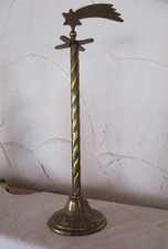 Nostalgie Adventskranz Ständer in Messing mit Kometstern