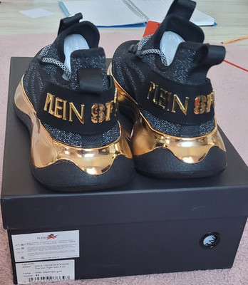 PLEIN SPORT The Iron Tiger Gen X 02 Sneaker Low Top Schwarz/Gold Gr 43
