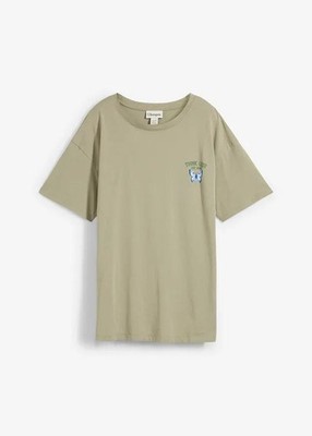 Neu T-Shirt aus reiner Bio-Baumwolle Gr. 40/42 Seegras Damen Basic-Shirt Tunika