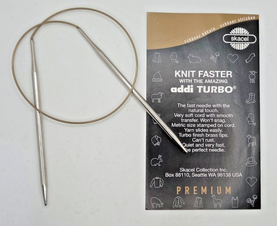 addi Turbo  Circular Knitting Needles by Skacel USA 24 inch (60cm) US 8 Germany