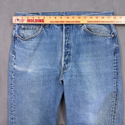 Vintage Levis 501 Jeans Men 36x34 Blue 90s Made USA Pants