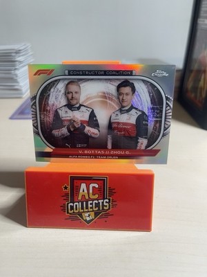 2022 Topps Chrome F1 #CC-AR Constructor Coalition Bottas & Zhou Alfa Romeo (224