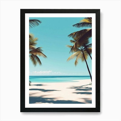 Gerahmtes Wandbild Poster Leinwanddruck Bild A Vibrant Summer Day At A Tropical