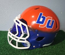 Boise State custom orange/ Blue #2 full size Medium Riddell Speed helmet!