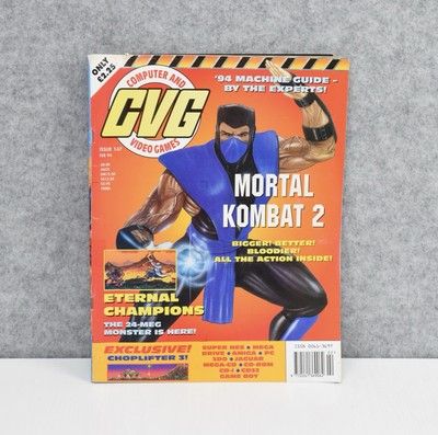 CVG Computer & Video Games magazine # Issue 147 February 1994 Mortal Kombat