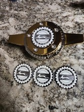 Zenith Eagle Wire Wheel Lowrider Knock Off Chips Impala White Chrom Set Of 4
