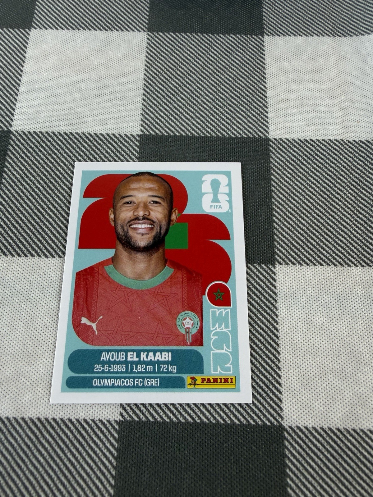 2026 Panini FIFA World Cup Sticker #MAR20 Ayoub El Kaabi