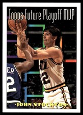 John Stockton 1993-94 Topps #201 Utah Jazz NBA READ FREE SHIPPING AutographDen