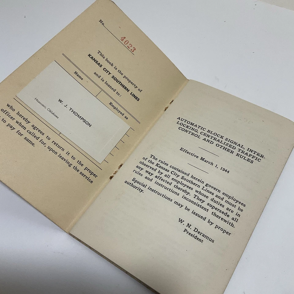 Kansas City Southern Lines manual 1950 - Image 4 of 4