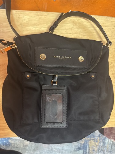 Marc Jacobs Preppy Natasha Medium Nylon Crossbody Bag, Black