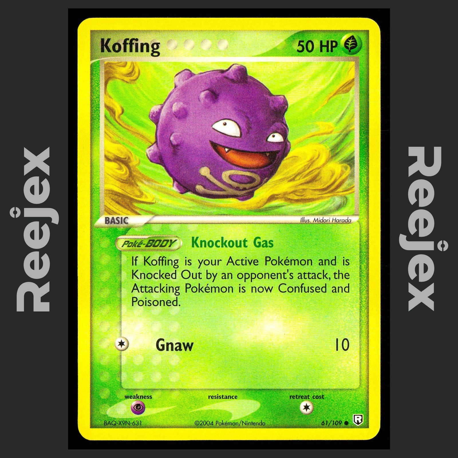 Koffing - 61/109 - Common - Team Rocket Returns - Pokemon - NM/M