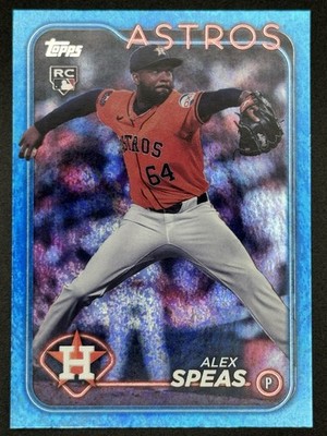 2024 Topps Update Alex Speas RC Blue Holo Foilboard /999 #US222 Astros MLB
