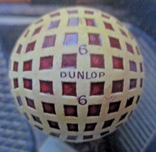 vtg - DUNLOP golf ball - Square mesh - Made in England - 6