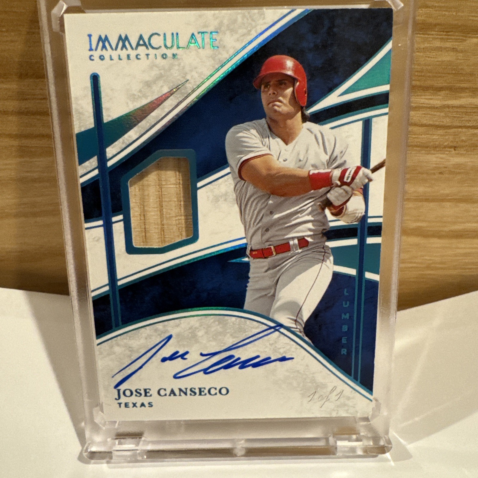1/1 Lumber Signature Auto José Canseco 2026 Immaculate ￼￼
