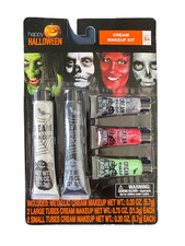 Halloween Cream Makeup Kit - 5 Fun Colors for Ages 5 and Up 