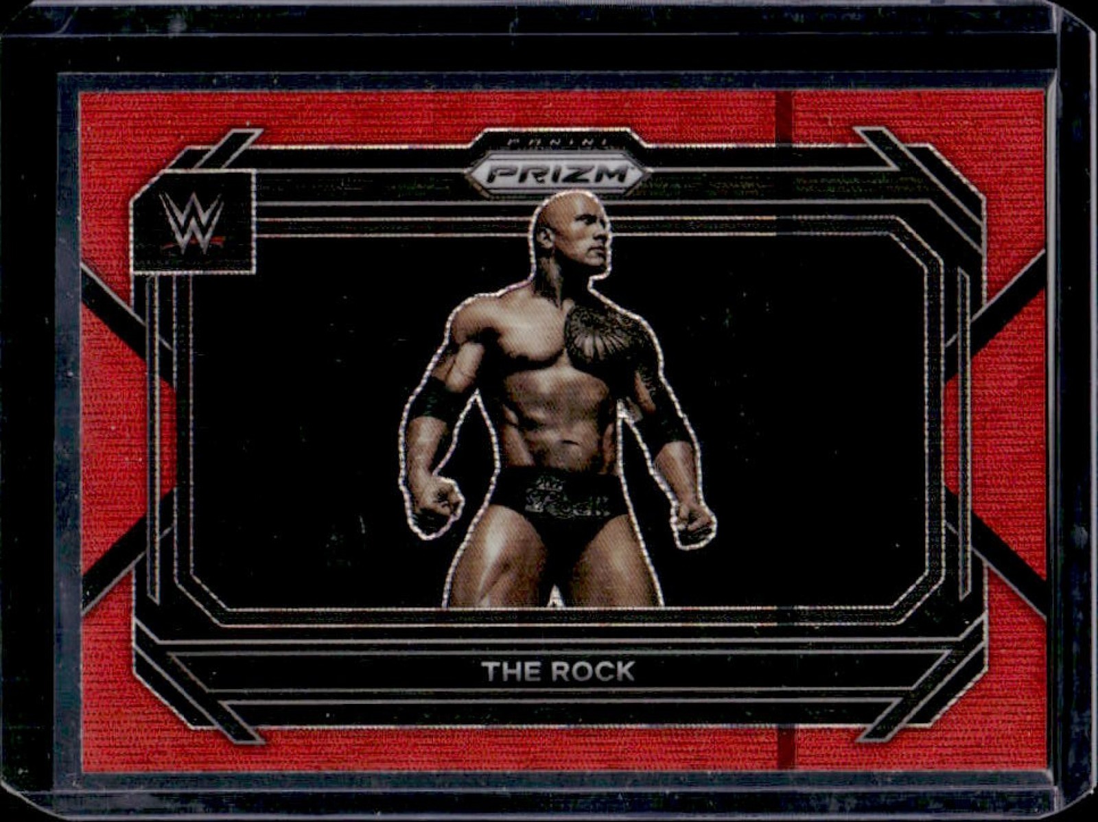 2023 Prizm WWE The Rock Ruby Wave #41