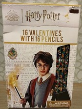    Harry Potter 16 Valentines Cards with Pencils