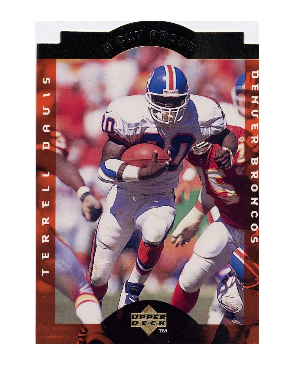1997 Upper Deck NFL Stars A Cut Above ~ Terrell Davis #1 ~ Denver Broncos
