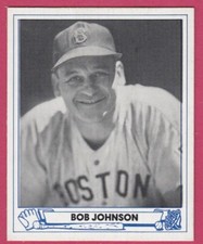 1944 Playball (1983 TCMA)l Baseball Card # 10 Bob Johnson -- Red Sox