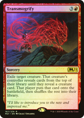 MTG FOIL Transmogrify  - Core Set 2021 #167