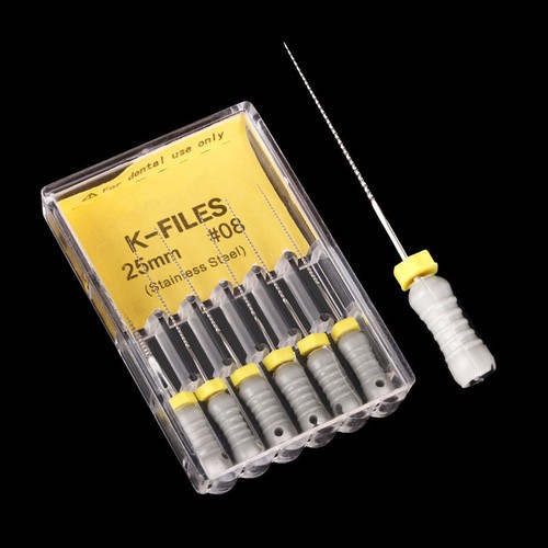 5 Packungen Dental K-Feilen 31/25/21 mm Handfeilen Endodontie Edelstahl - Bild 22 von 29