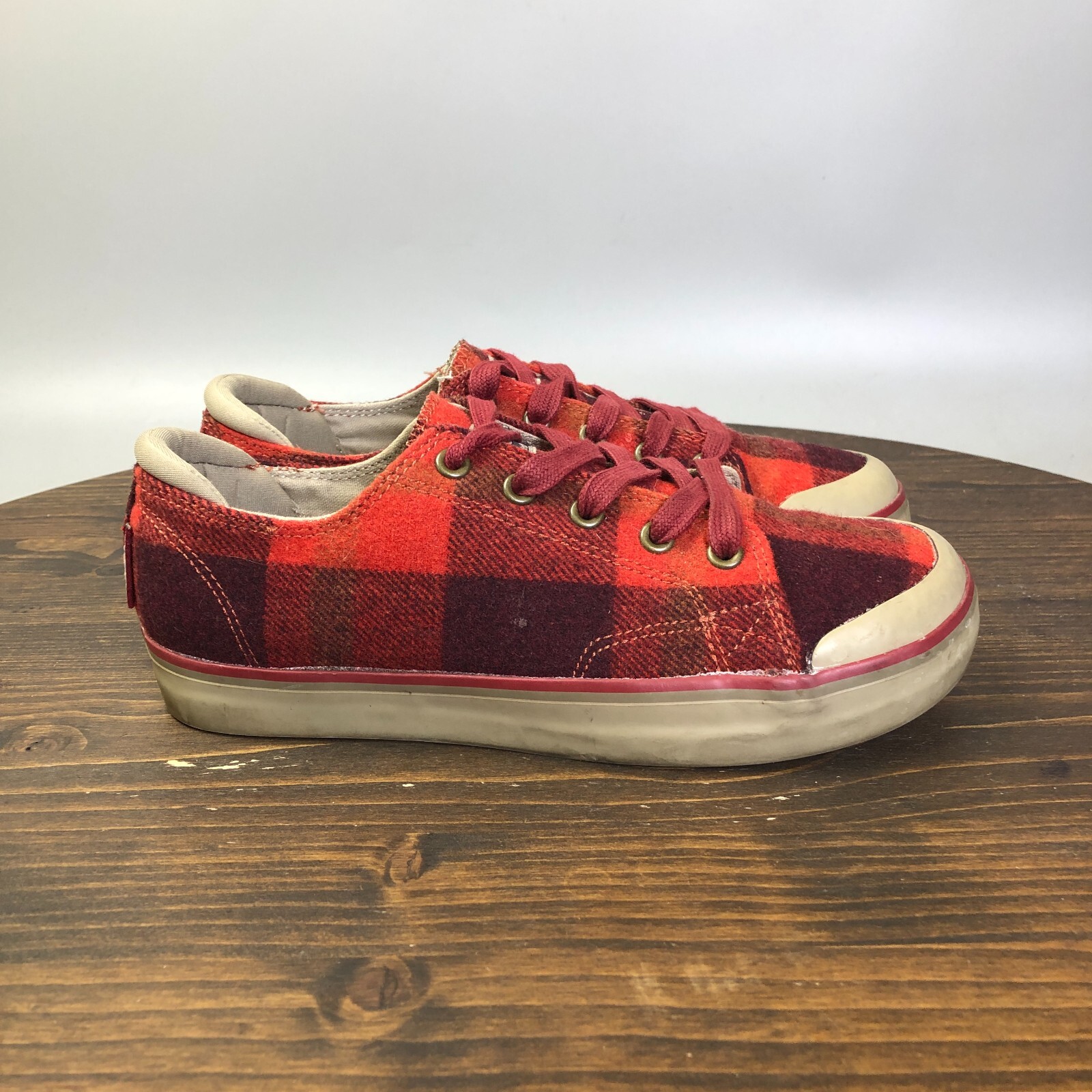 Scarpe sneakers casual Keen Elsa lll donna taglia 7 rosse lana a quadri
