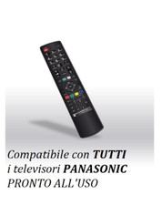 Telecomando TV televisione PANASONIC Pronto uso NO PROGRAMMAZIONE LCD LED PLASMA
