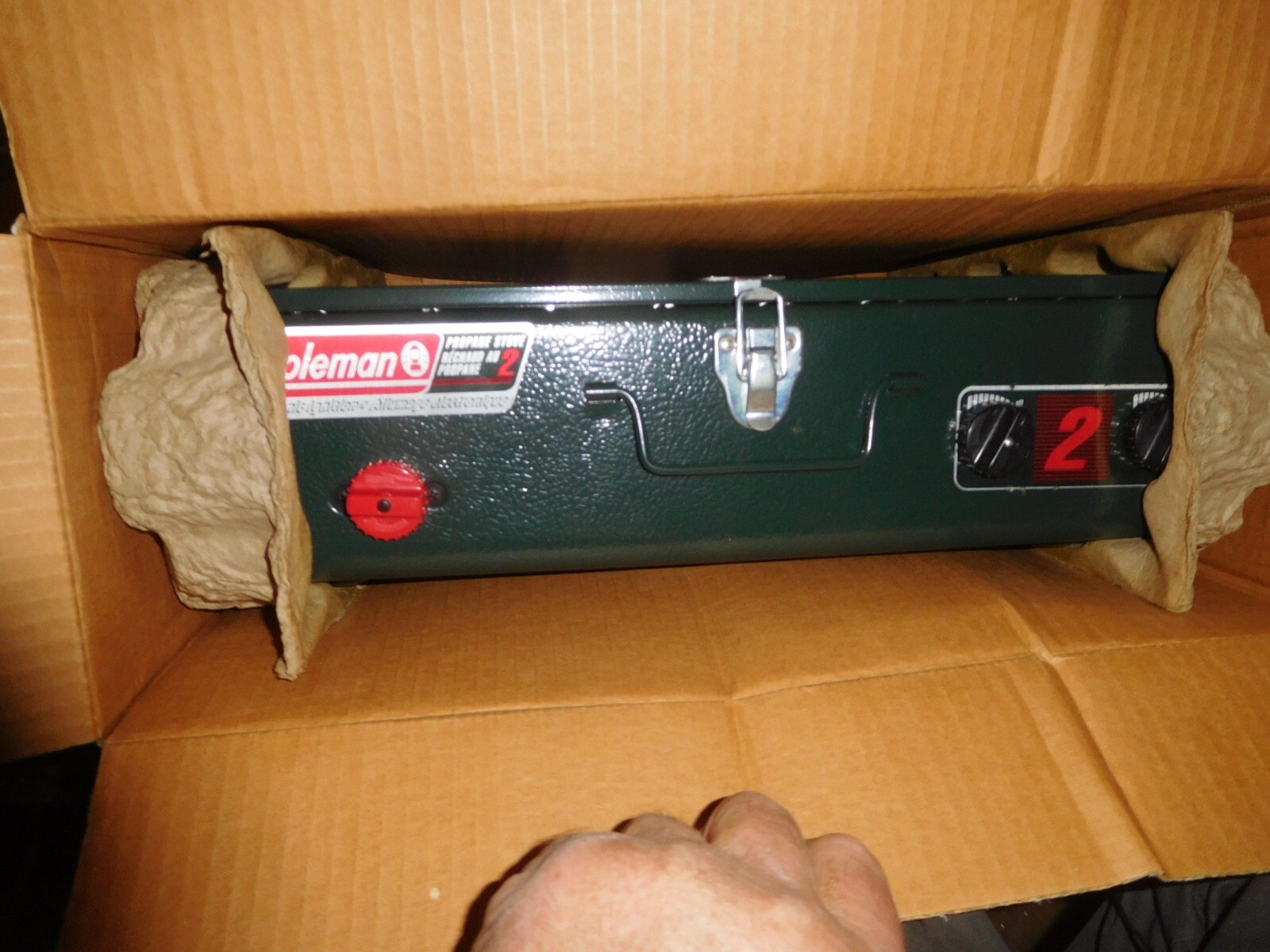 Coleman 2 Burner Propane Camping Stove Electronic Ignition NOS