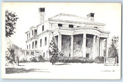 c1940 Middletown New Jersey Postcard Township Historical Society Museum Ground